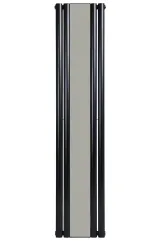 Вертикальный дизайнерский радиатор отопления ARTTIDESIGN Rimini II M 4/1800382/50 черный матовый  Фото - 1